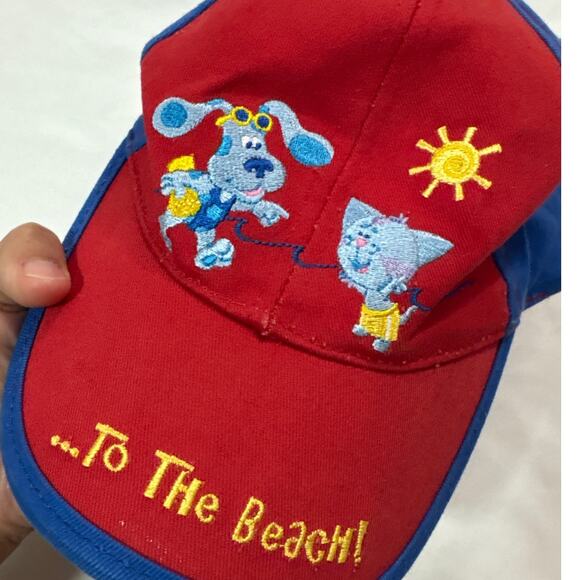 Vintage Blues Clues 2005 Viacom NickJR Kids 4-6 Blue Periwinkle Cat Cap Hat - Picture 2 of 6